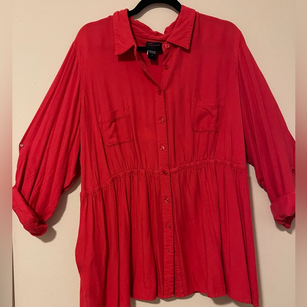 Beautiful Coral Blouse